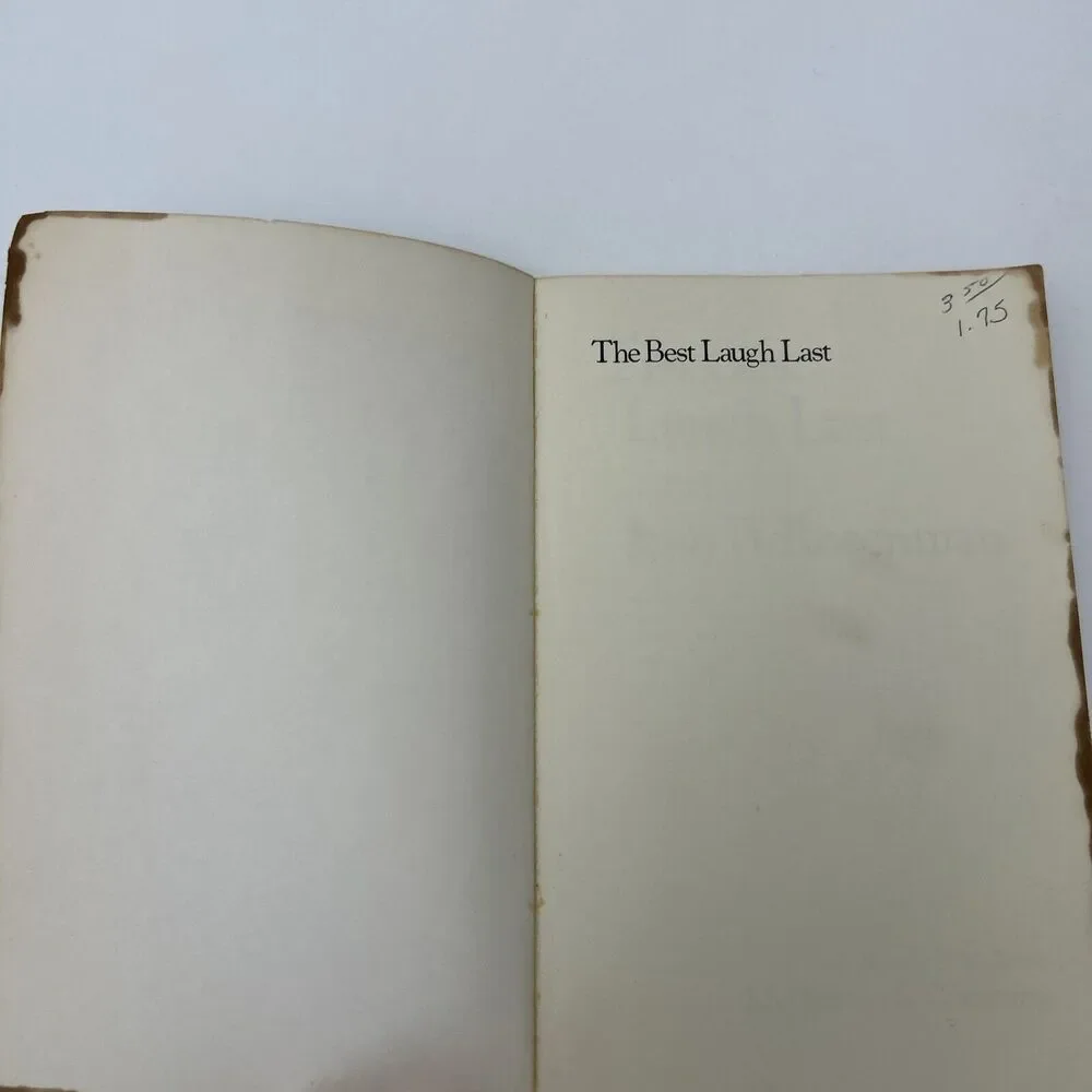 The Best Laugh Last: A Novel - Paperback – 1981 by John‎ B. Rosenman RARE